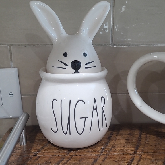 Rae Dunn Other - Rae Dunn White Bunny Sugar Jar